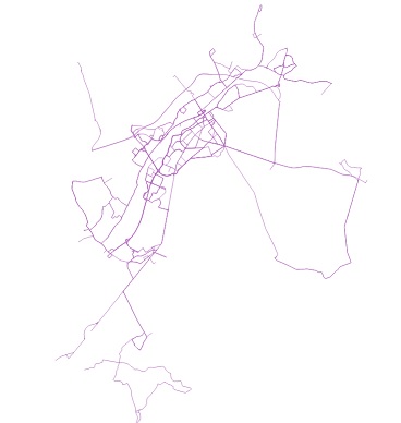 Les lignes de transport urbain, inter-urbain et allo'tic du réseau TIC de l'Agglomération de la Région de Compiègne
