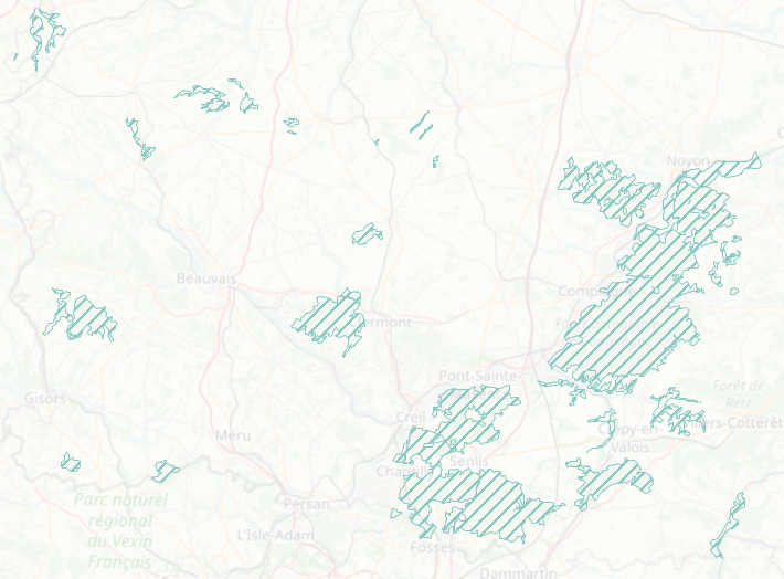 Grand ensemble naturel sensible sur le département de l'Oise