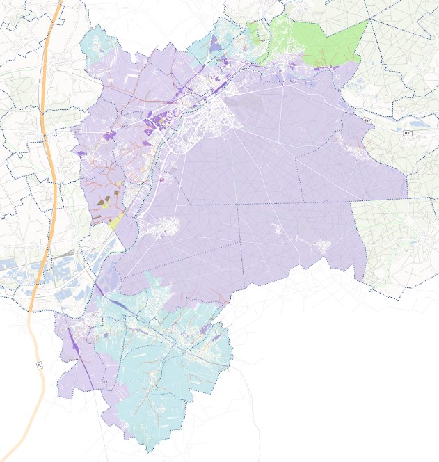 Zonage des eaux pluviales (zone d'assainissement pluvial) sur l'Agglomération de la Région de Compiègne