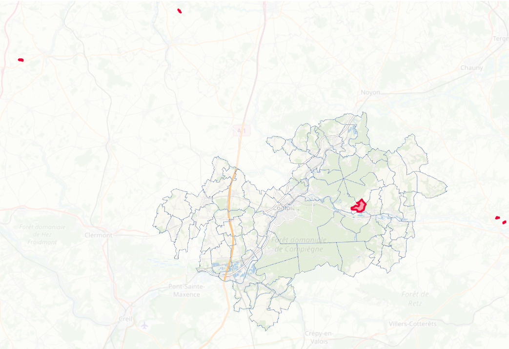 Zones d'Arrêté de Protection de Biotope (APB) sur l'ancienne Région Picardie
