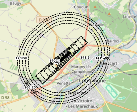Servitude d’utilité publique de catégorie T5 - Servitude aéronautique de dégagement sur les communes du Grand Compiégnois