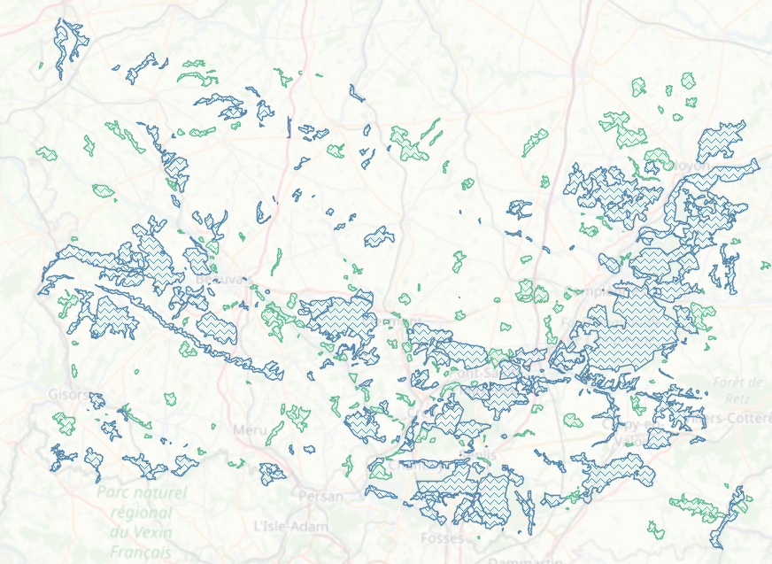 Espace naturel sensible (ENS) sur le département de l'Oise