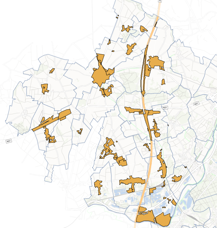 Assemblage des droits de préemption urbain en vigueur sur les communes de la Communauté de Communes de la Plaine d'Estrées