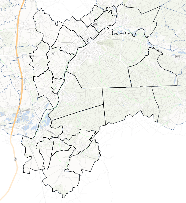 Limite communale de l'Agglomération de la Région de Compiègne