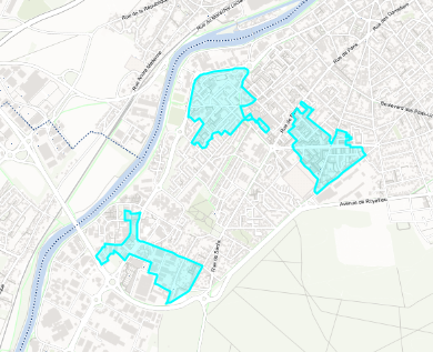 Quartier prioritaire (ANRU) sur les communes du Grand Compiégnois