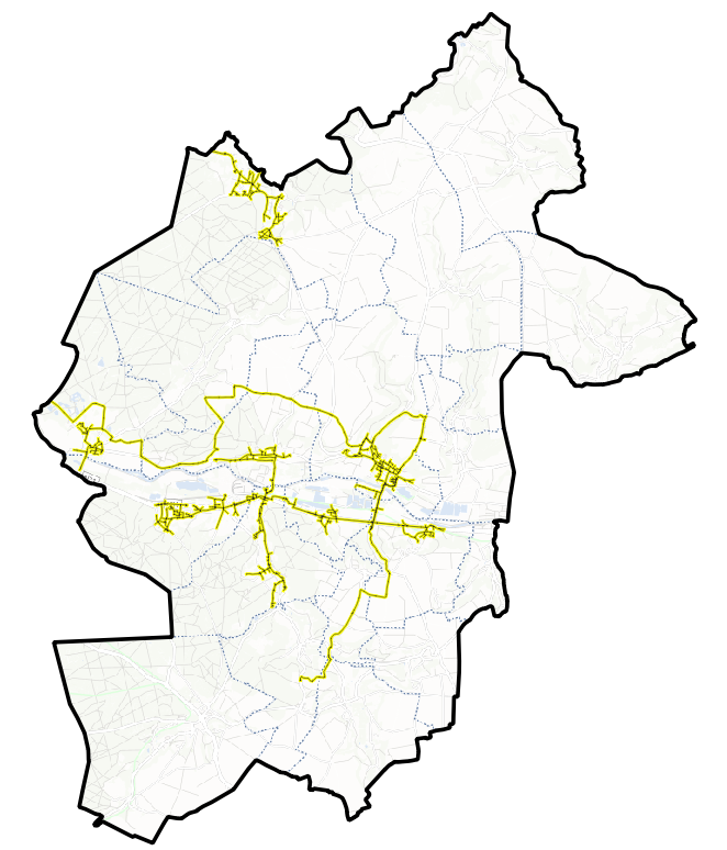 Réseau de distribution de gaz sur la Communauté de Communes des Lisières de l'Oise