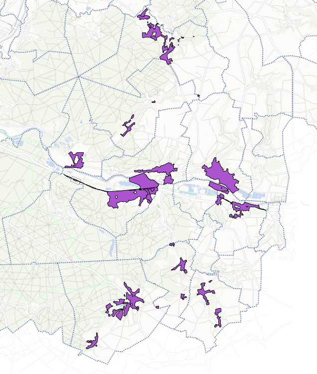 Assemblage des droits de préemption urbain en vigueur sur les communes de la Communauté de Communes des Lisières de l'Oise