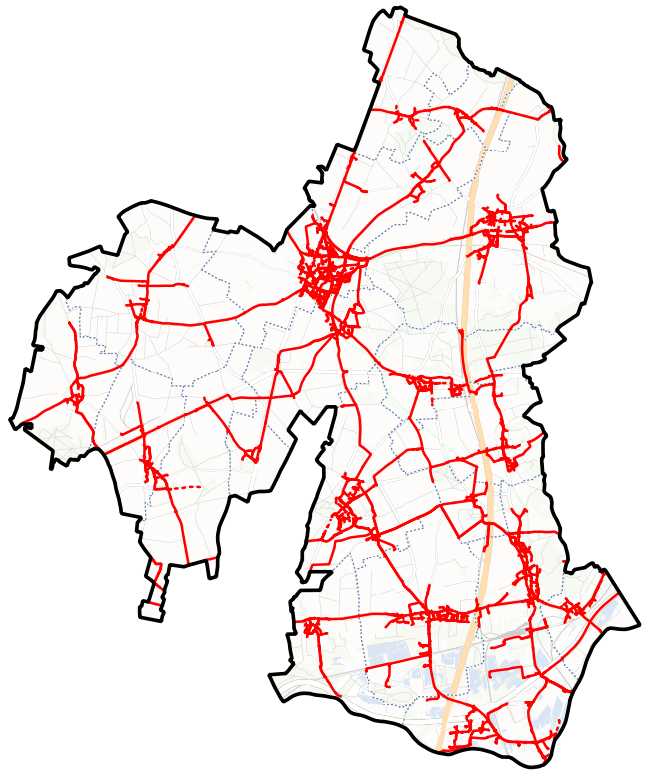 Réseau de distribution électrique sur la Communauté de Communes de la Plaine d'Estrées