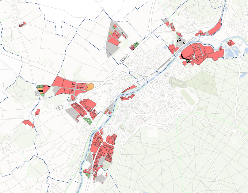 Inventaire des terrains dans les zones d'activités sur l'Agglomération de la Région de Compiègne