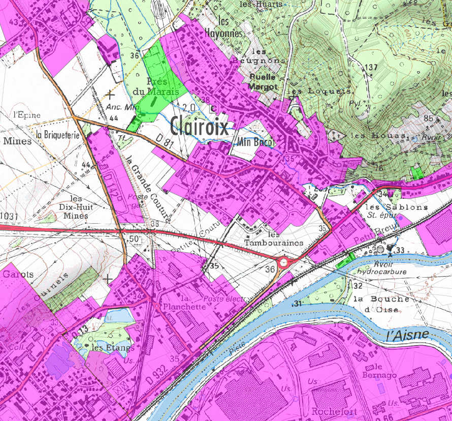 Assemblage des plans de zonage assainissement des communes de la Communauté de Communes des Deux Vallées