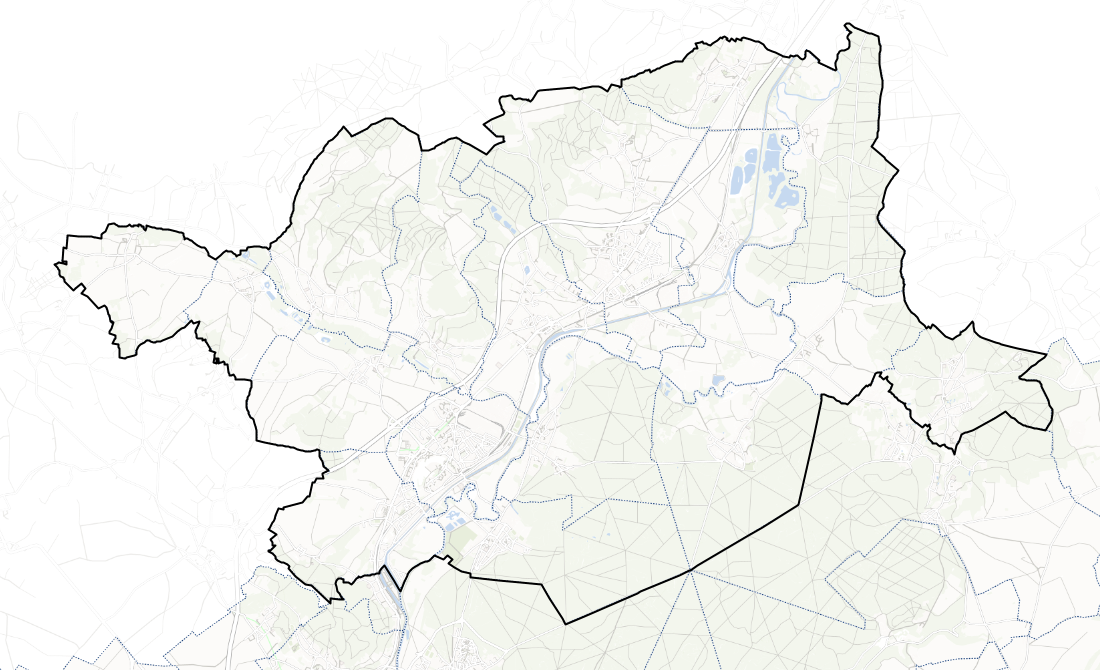 Limite intercommunale de la Communauté de Communes des Deux Vallées