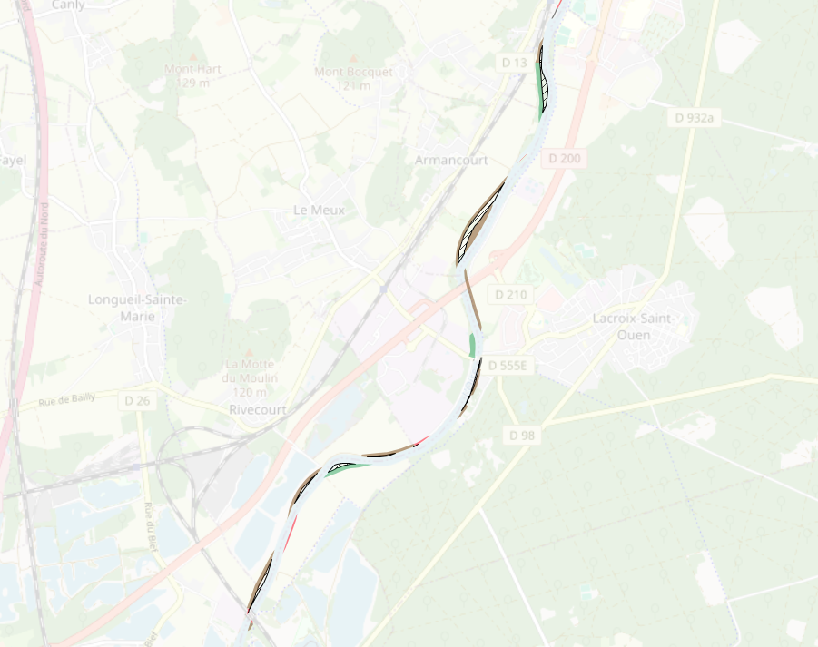 MAGEO (Mise Au Gabarit Européen de l'Oise) entre Compiègne et Creil - Travaux des berges