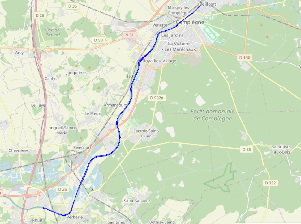 MAGEO (Mise Au Gabarit Européen de l'Oise) entre Compiègne et Creil - Futur chenal de navigation